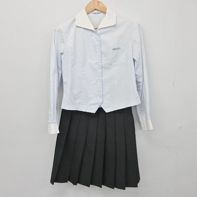 【中古】広島県 大竹高等学校 女子制服 3点（シャツ・スカート）sf030230