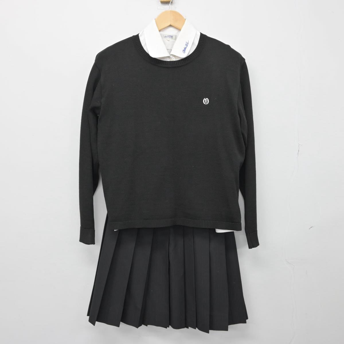 【中古】広島県 大竹高等学校 女子制服 4点（ブレザー・ニット・シャツ・スカート）sf030231