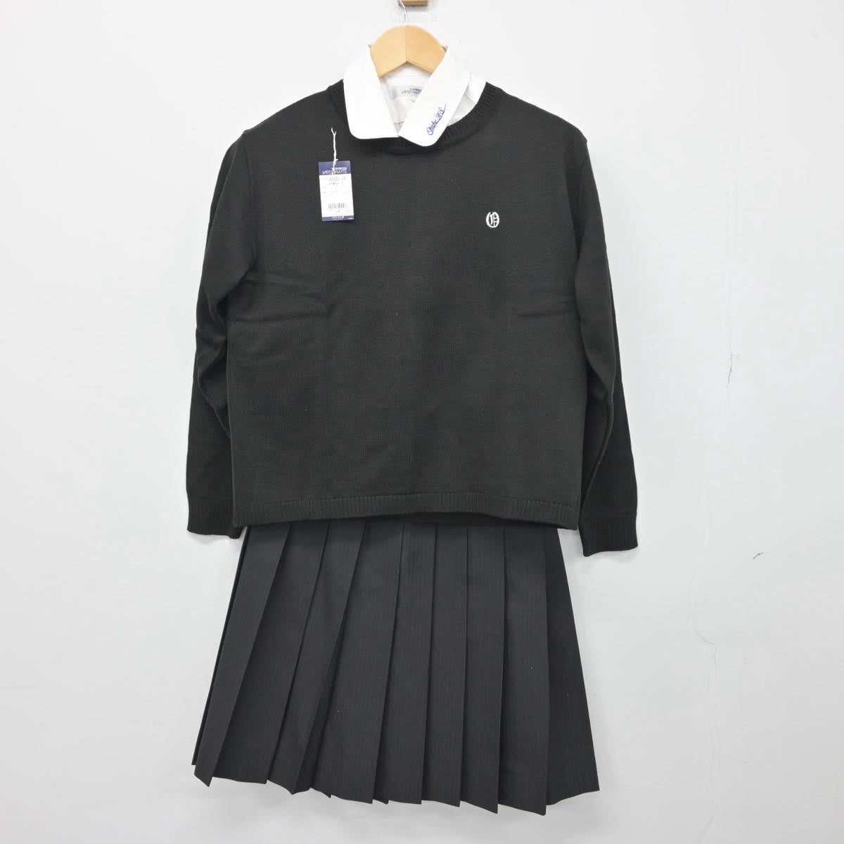 【中古】広島県 大竹高等学校 女子制服 4点（ブレザー・ニット・シャツ・スカート）sf030232