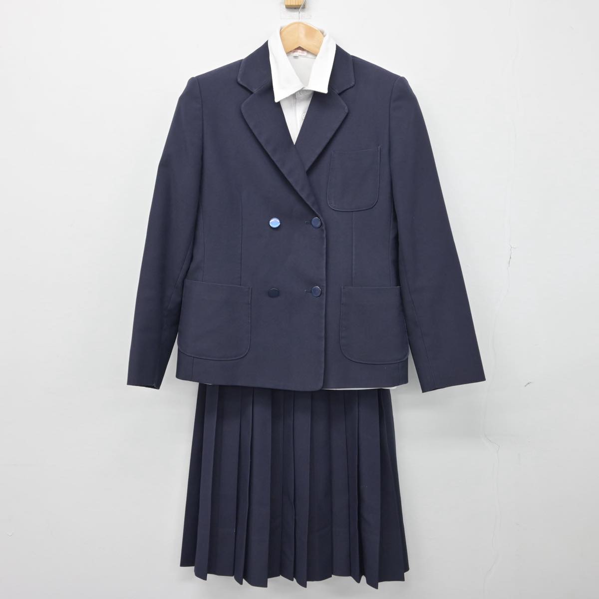 【中古】広島県 五日市中学校 女子制服 3点（ブレザー・シャツ・スカート）sf030234