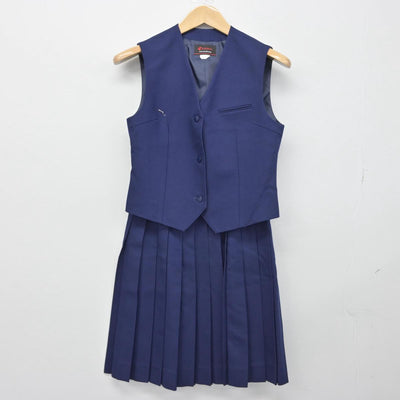 【中古】千葉県 薬園台高等学校 女子制服 4点（ブレザー・ベスト・スカート）sf030238