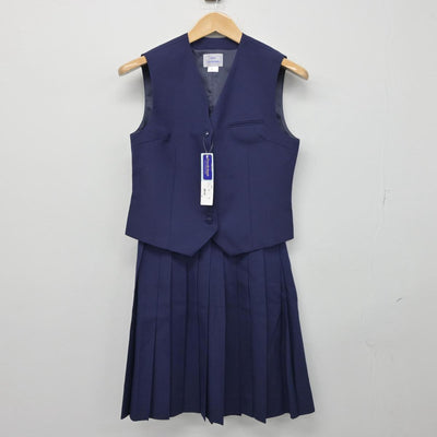 【中古】千葉県 薬園台高等学校 女子制服 2点（ベスト・スカート）sf030239