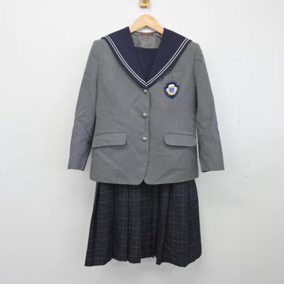 【中古】福岡県 精華女子高等学校 女子制服 2点（セーラー服・ジャンパースカート）sf030244