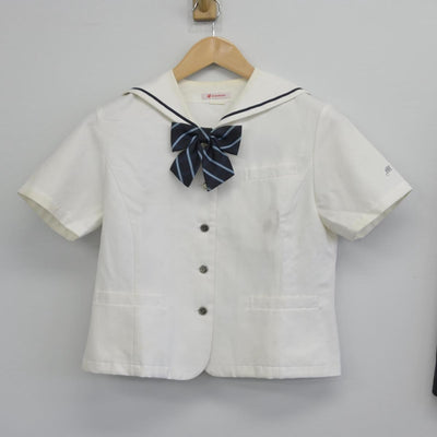 【中古】大分県 明豊中学校 女子制服 3点（セーラー服・スカート）sf030253