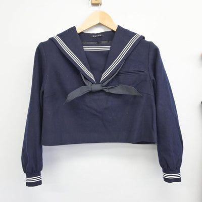 【中古】福岡県 筑紫女学園中学校 女子制服 3点（セーラー服・ジャンパースカート）sf030260