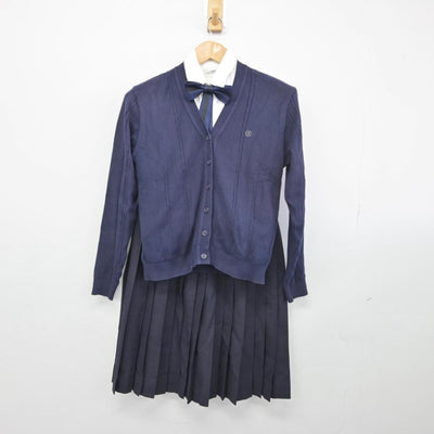 【中古】千葉県 八千代松陰中学校 女子制服 7点（ブレザー・ニット・シャツ・スカート）sf030279