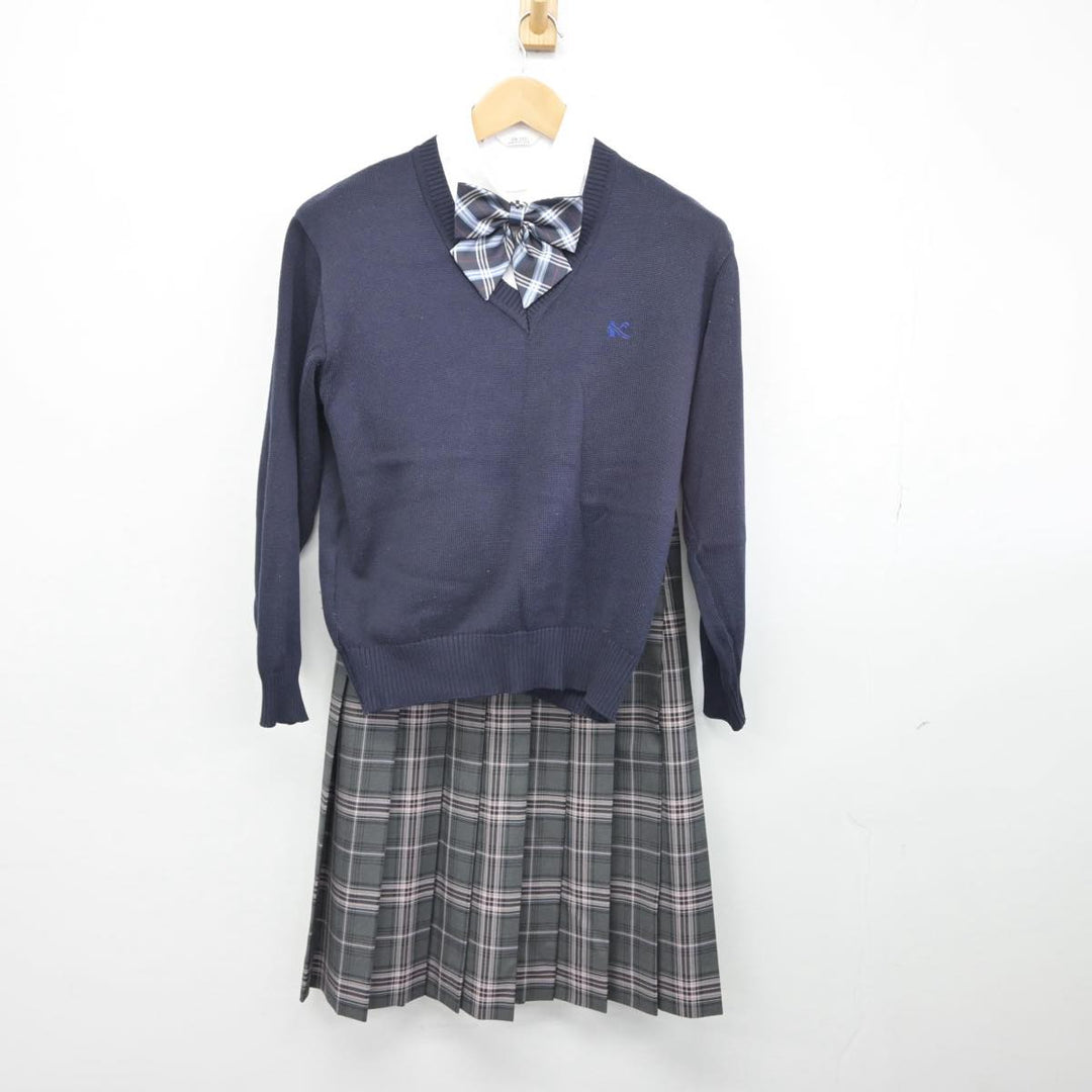 【中古】兵庫県 育英高等学校 女子制服 5点（ブレザー・ニット・シャツ・スカート）sf030291 | 中古制服通販パレイド