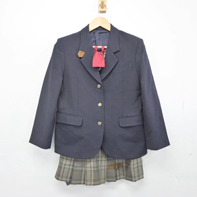 【中古】長野県 松商学園高等学校 女子制服 4点（ブレザー・ベスト・スカート）sf030303