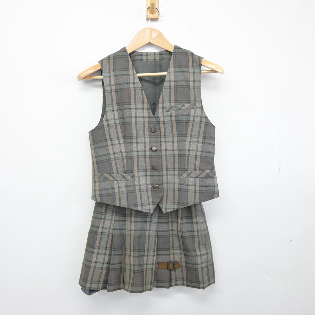 【中古】長野県 松商学園高等学校 女子制服 4点（ブレザー・ベスト・スカート）sf030303