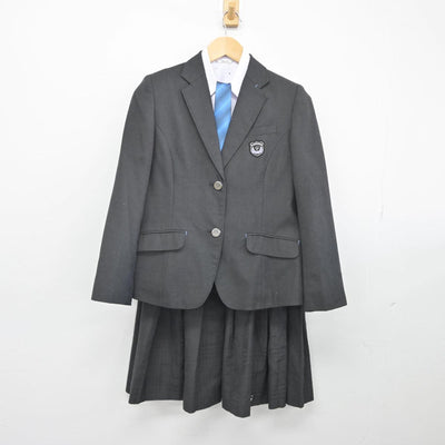 【中古】大阪府 暁光高等学校 女子制服 4点（ブレザー・シャツ・スカート）sf030308