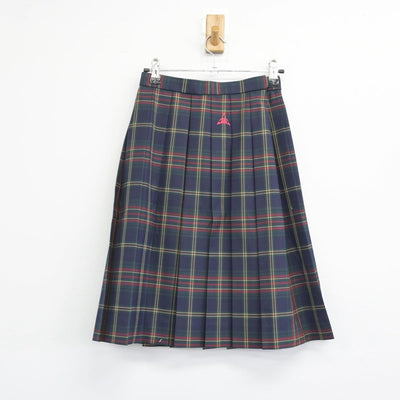 【中古】群馬県 前橋育英高等学校 女子制服 3点（ニットベスト・シャツ・スカート）sf030324