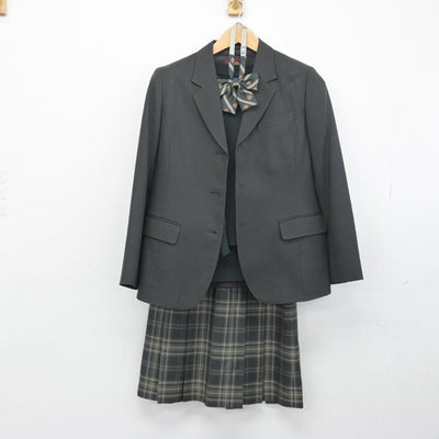 【中古】埼玉県 越谷総合技術高等学校 女子制服 5点（ブレザー・ニット・スカート）sf030326