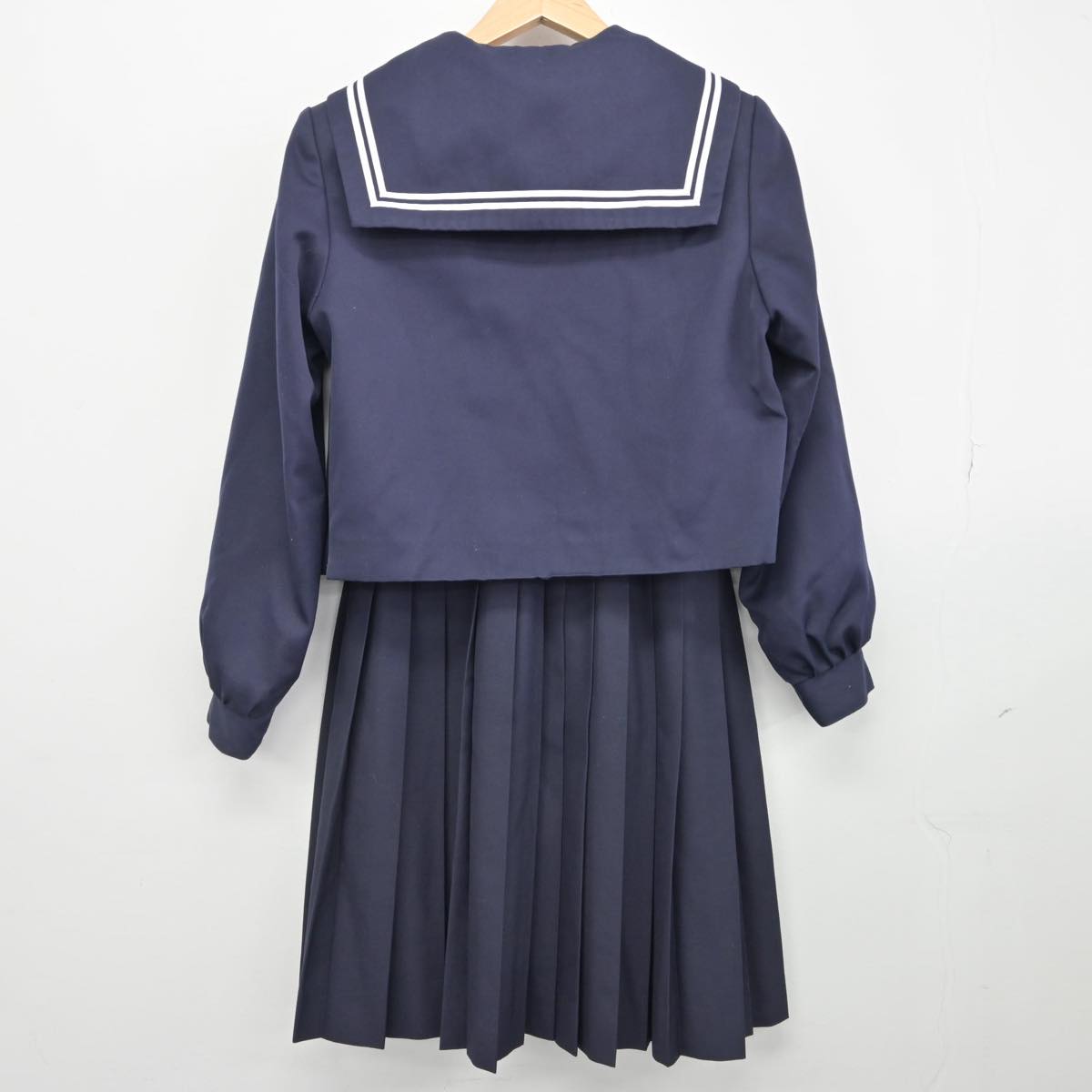 【中古】愛知県 豊南中学校 女子制服 3点（セーラー服・スカート）sf030349