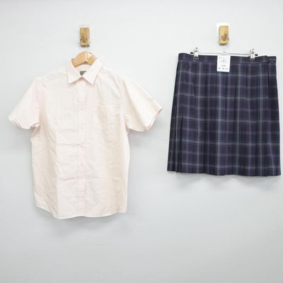 【中古】奈良県 飛鳥未来高等学校 女子制服 2点（シャツ・スカート）sf030352