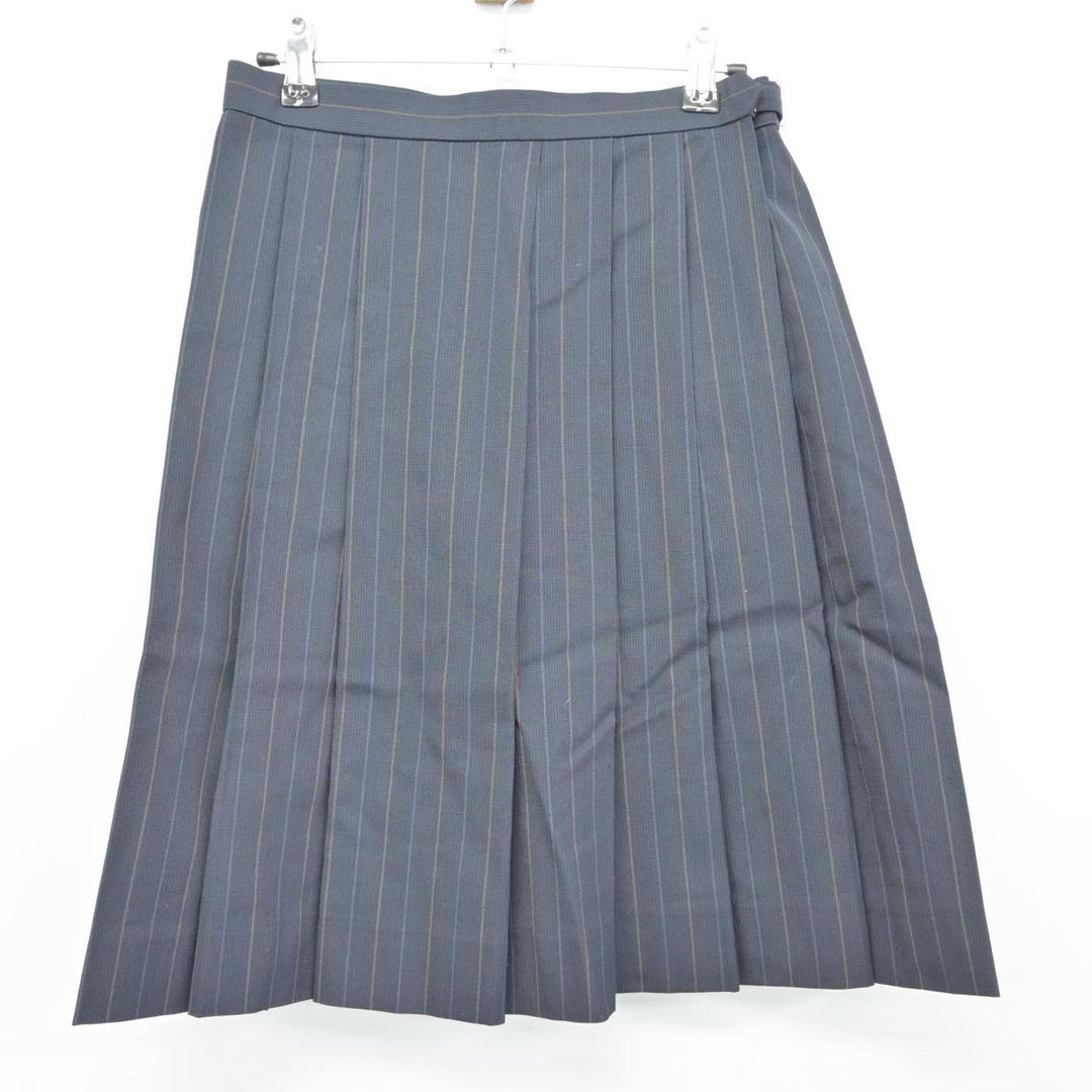 中古】大阪府 宣真高等学校 女子制服 3点（シャツ・スカート