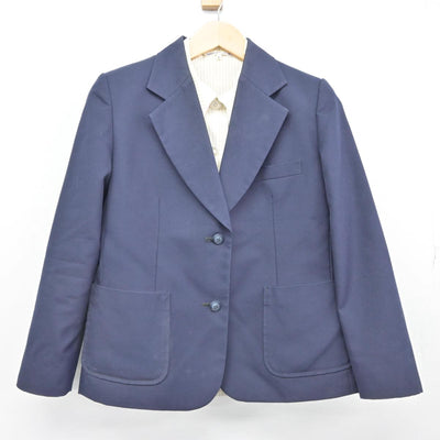 【中古】宮崎県 宮崎西高等学校 女子制服 3点（ブレザー・シャツ・ベスト）sf030373