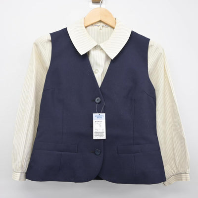 【中古】宮崎県 宮崎西高等学校 女子制服 3点（ブレザー・シャツ・ベスト）sf030373