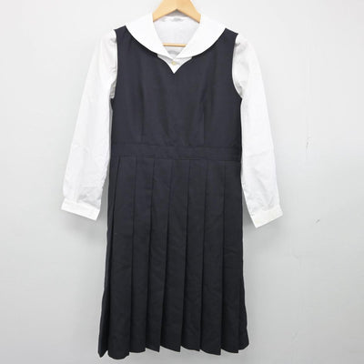 【中古】静岡県 浜松学院高等学校 女子制服 5点（ブレザー・シャツ・ジャンパースカート）sf030376