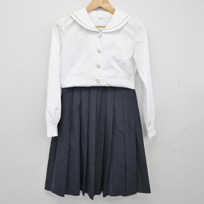 【中古】静岡県 浜松学院高等学校 女子制服 3点（シャツ・スカート）sf030377