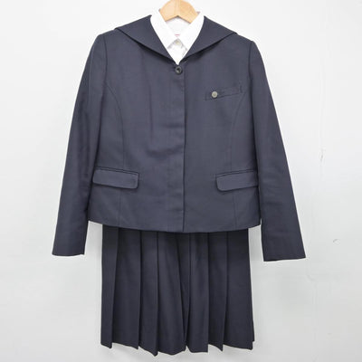 【中古】新潟県 津南中等教育学校 女子制服 4点（ブレザー・シャツ・スカート）sf030382