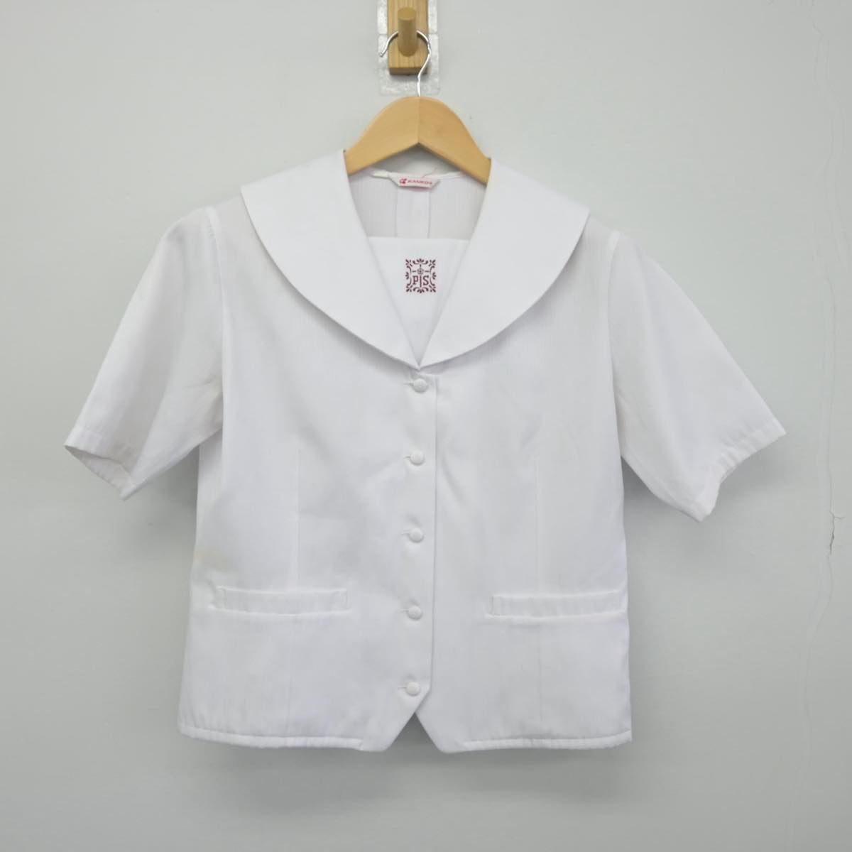 【中古】大阪府 プール学院中学校 女子制服 3点（セーラー服・スカート）sf030388