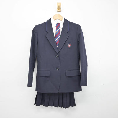 【中古】岡山県 倉敷南高等学校 女子制服 5点（ブレザー・シャツ・スカート）sf030390