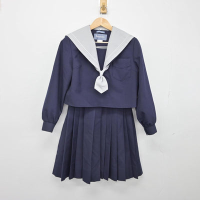 【中古】大阪府 四天王寺中学校 女子制服 3点（セーラー服・スカート）sf030408