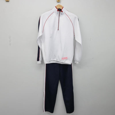 【中古】大阪府 大谷中学校 女子制服 2点（ジャージ 上・ジャージ 下）sf030423