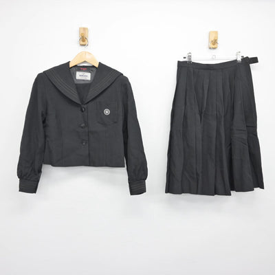 【中古】千葉県 志学館高等部 女子制服 2点（セーラー服・スカート）sf030425