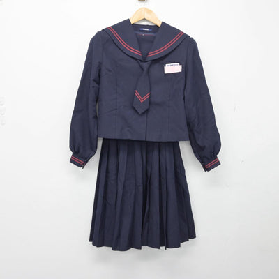 【中古】千葉県 八重原中学校 女子制服 3点（セーラー服・スカート）sf030431