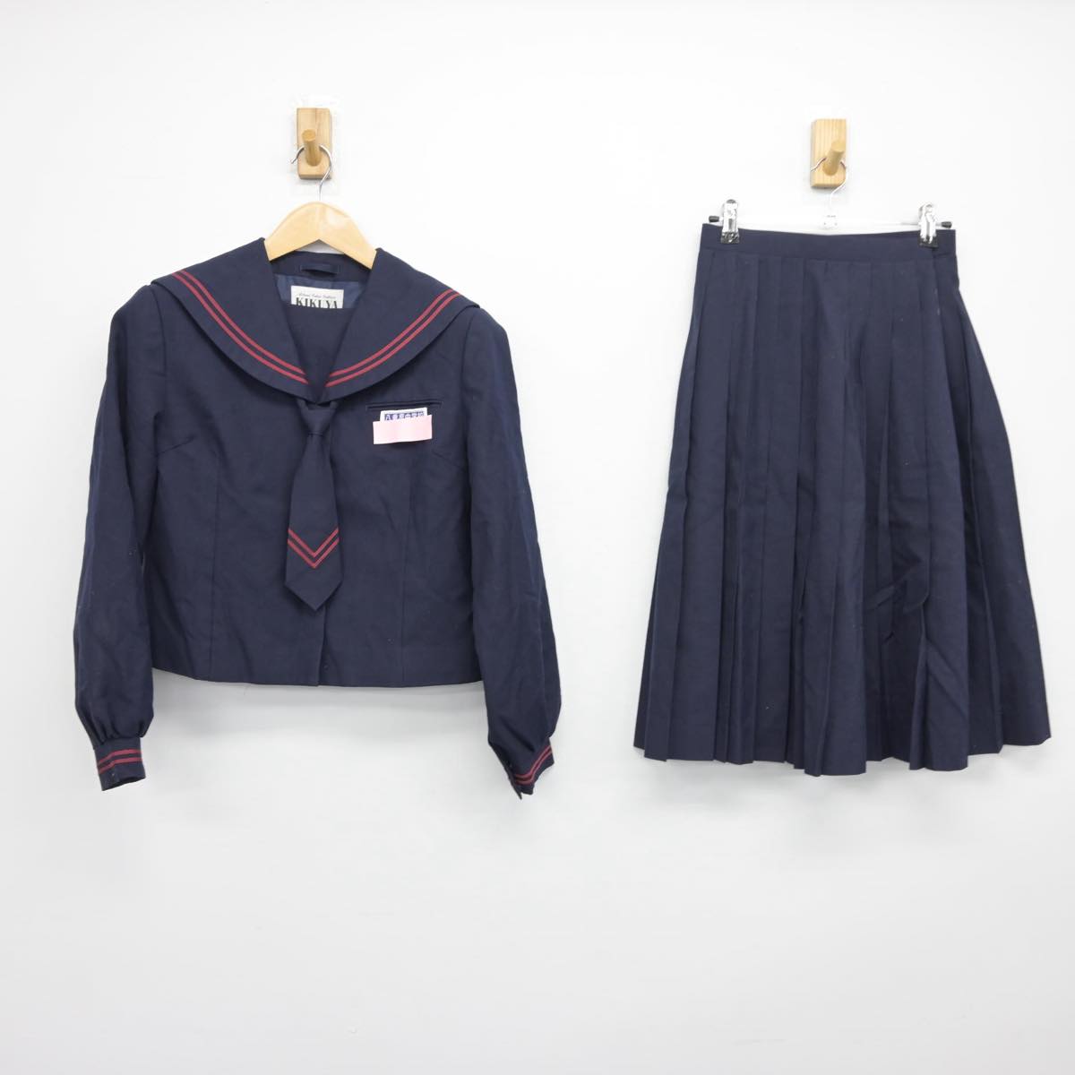 【中古】千葉県 八重原中学校 女子制服 3点（セーラー服・スカート）sf030432