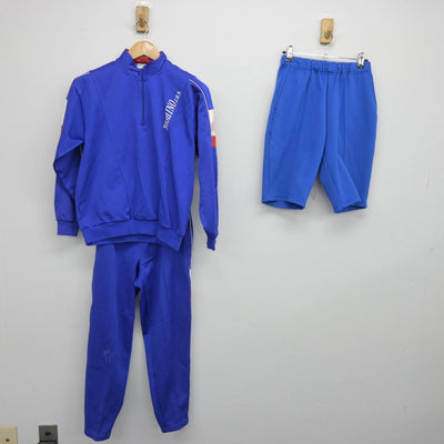 【中古】徳島県 吉野中学校 女子制服 3点（ジャージ 上・ジャージ 下・体操服 下）sf030453