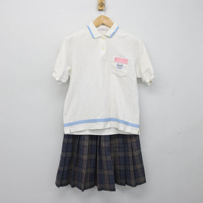 【中古】徳島県 吉野中学校 女子制服 2点（シャツ・スカート）sf030455