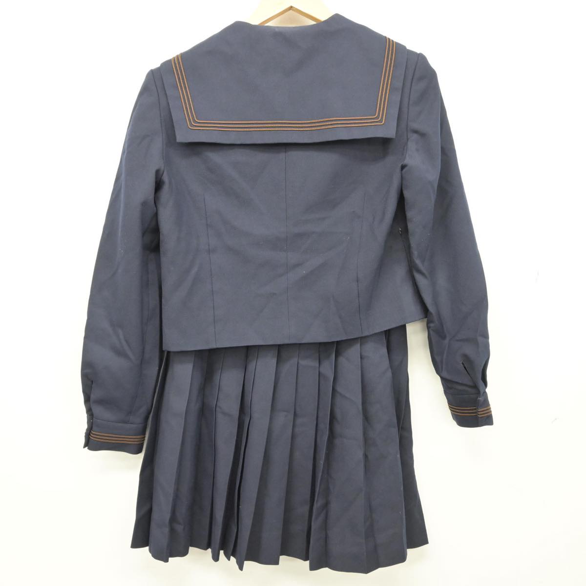 【中古】徳島県 阿波高等学校 女子制服 3点（セーラー服・スカート）sf030458