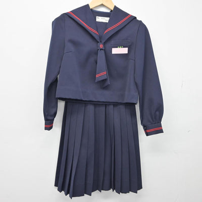 【中古】沖縄県 金城中学校 女子制服 2点（セーラー服・スカート）sf030470