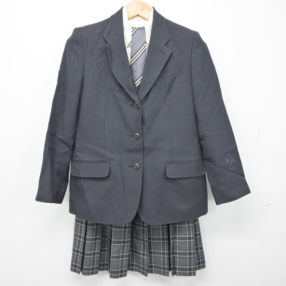 【中古】東京都 東京立正高等学校 女子制服 5点（ブレザー・ベスト・シャツ・スカート）sf030485