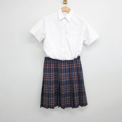 【中古】東京都 共立女子第二中学校 女子制服 3点（シャツ・スカート）sf030513