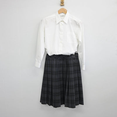 【中古】埼玉県 埼玉県立草加西高等学校 女子制服 3点（シャツ・ニットベスト・スカート）sf030519