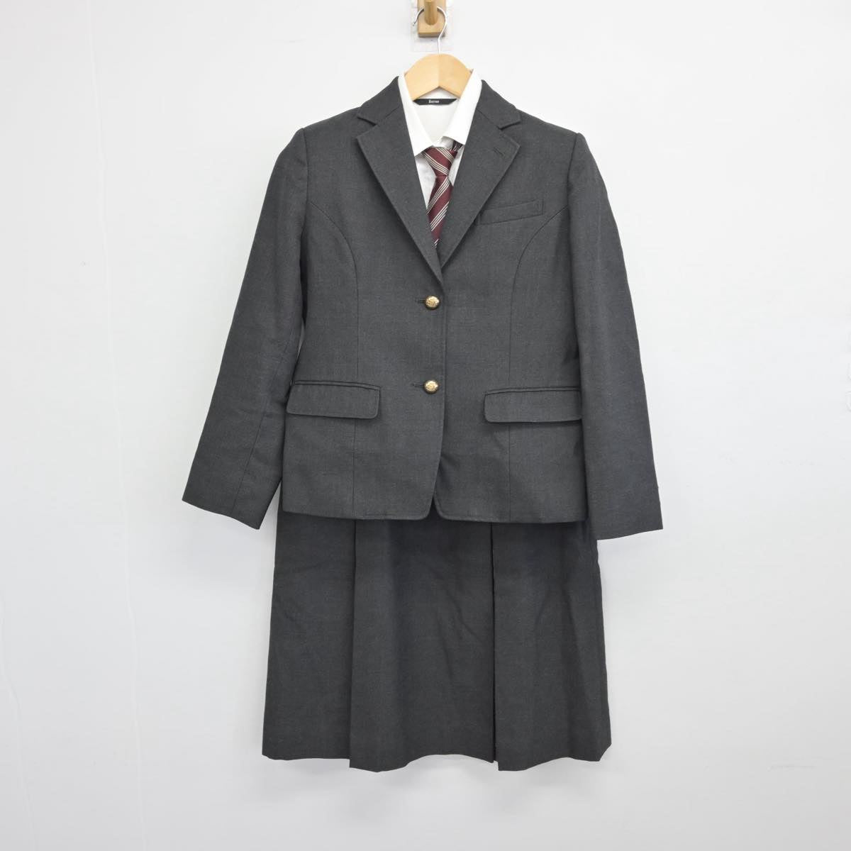 【中古】埼玉県 昌平高等学校 女子制服 4点（ブレザー・シャツ・スカート）sf030525