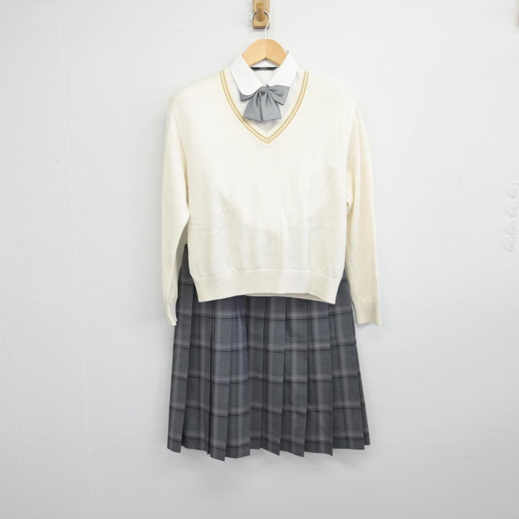 【中古】埼玉県 昌平高等学校 女子制服 4点（シャツ・ニット・スカート）sf030526 | 中古制服通販パレイド