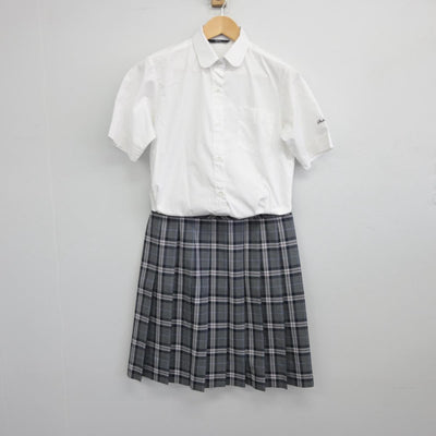 【中古】埼玉県 昌平高等学校 女子制服 3点（シャツ・ニットベスト・スカート）sf030529