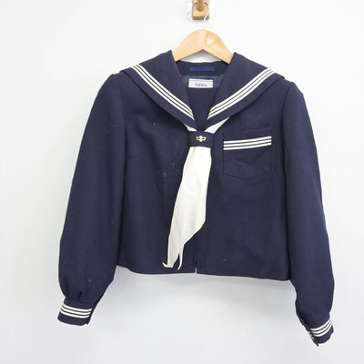 【中古】福島県 本宮市立本宮第一中学校 女子制服 2点（セーラー服・スカート）sf030553