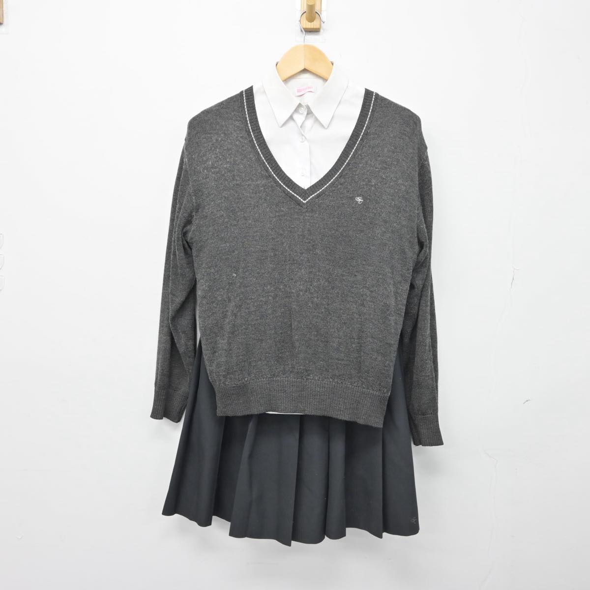 中古】千葉県 市川工業高等学校 女子制服 4点（ブレザー・ニット・シャツ・スカート）sf030558 | 中古制服通販パレイド