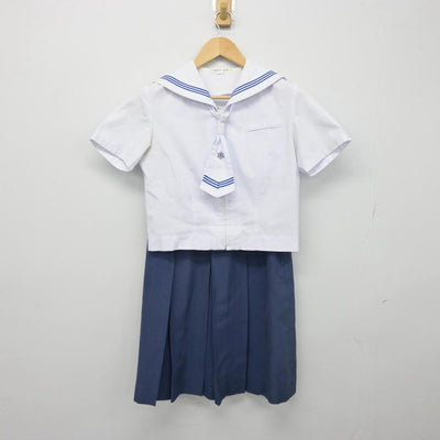 【中古】福岡県 香住丘高等学校 女子制服 3点（セーラー服・スカート）sf030578