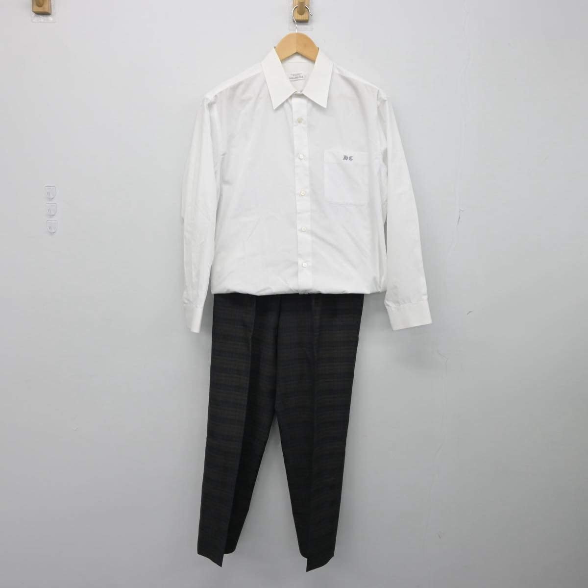 【中古】青森県 弘前中央高等学校 男子制服 2点（シャツ・ズボン）sf030581