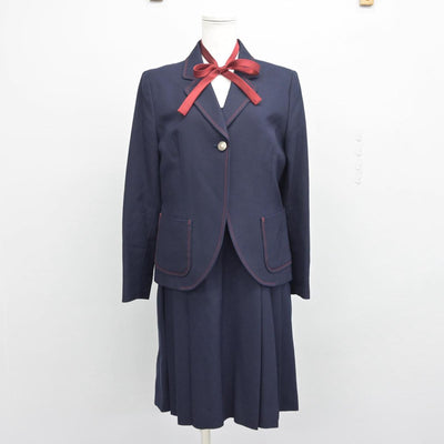 【中古】広島県 広島女学院中学高等学校 女子制服 6点（ブレザー・ジャンパースカート）sf030600