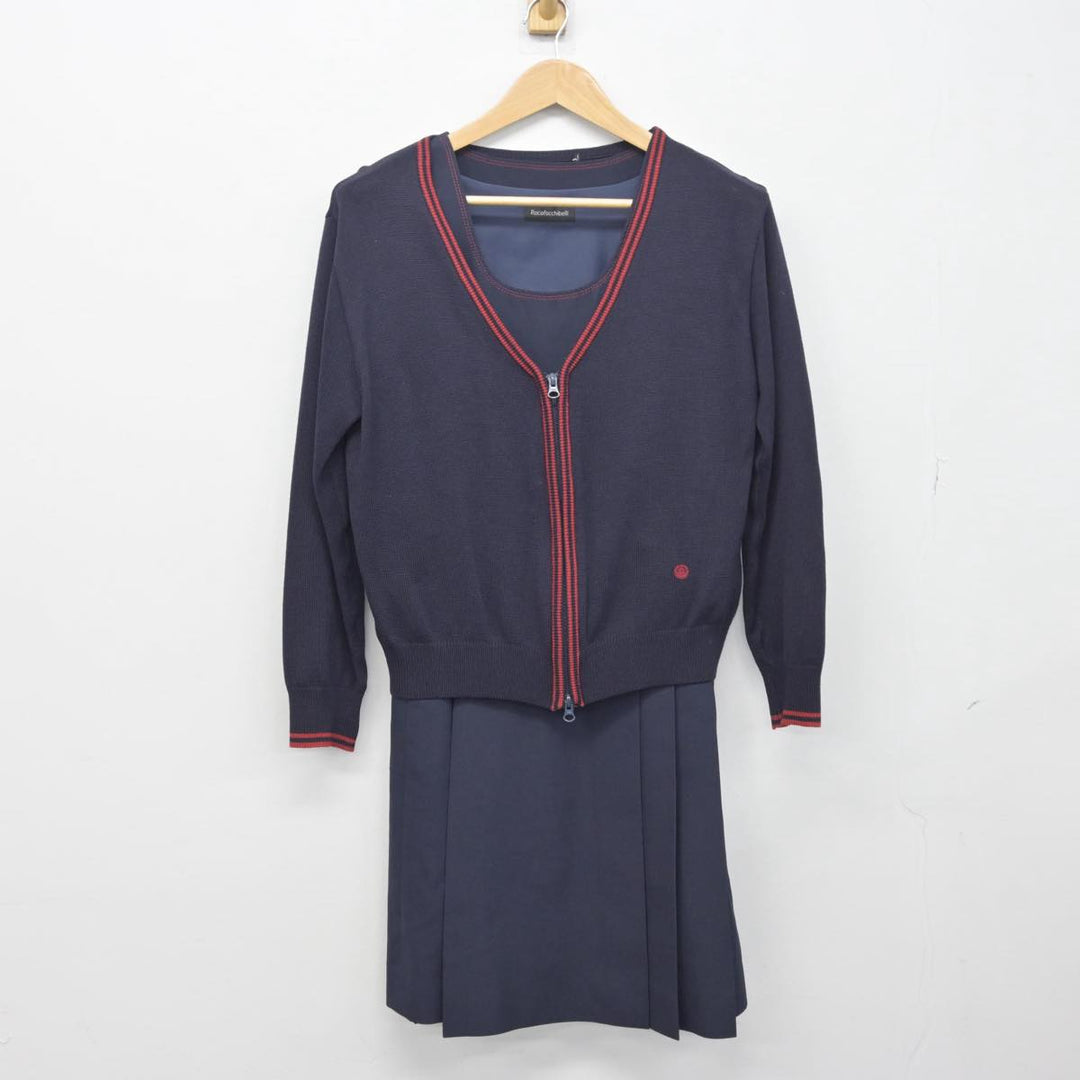 【中古】広島県 広島女学院中学高等学校 女子制服 4点（ニット・ジャンパースカート）sf030601 | 中古制服通販パレイド