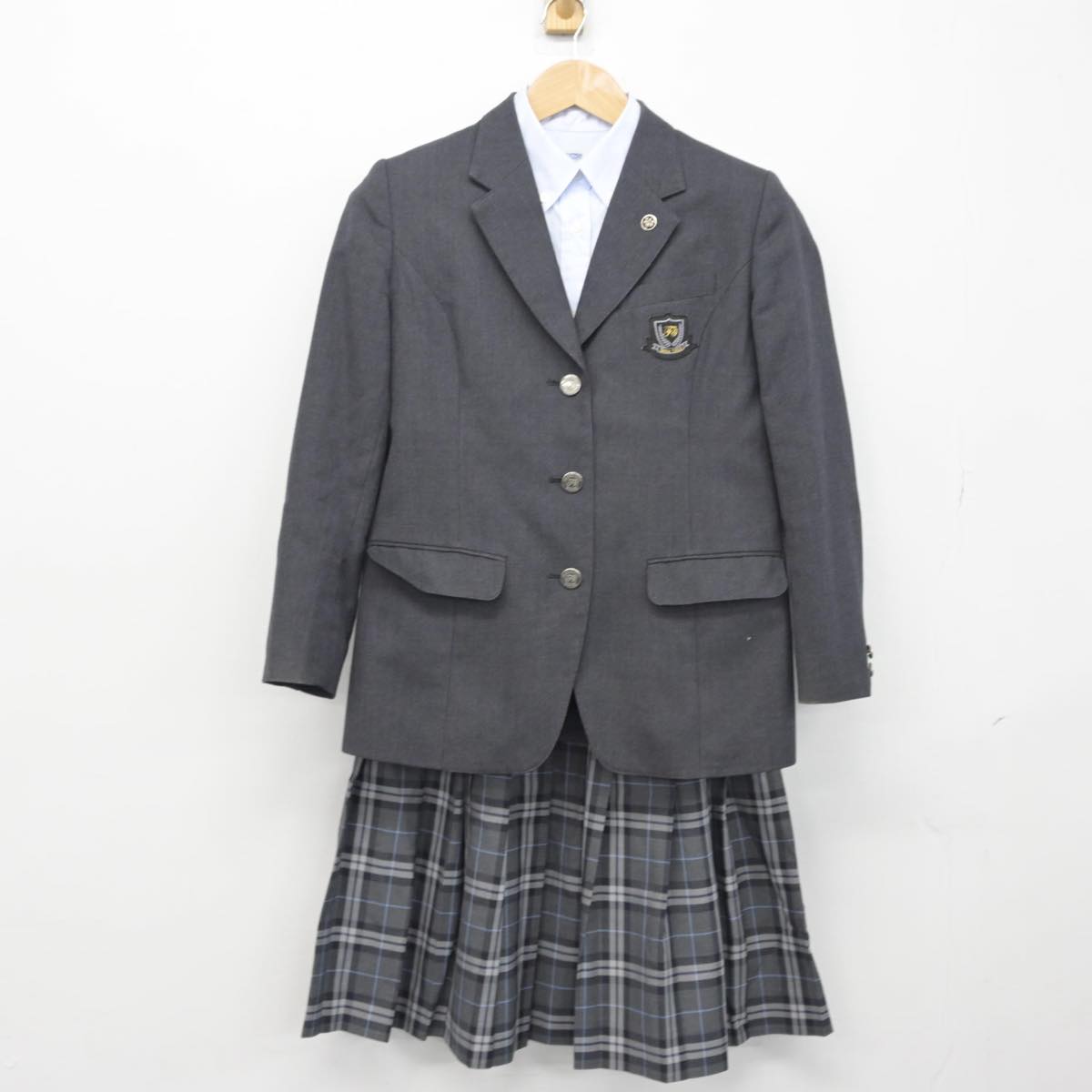 【中古】東京都 藤村女子高等学校 女子制服 4点（ブレザー・シャツ・スカート）sf030623