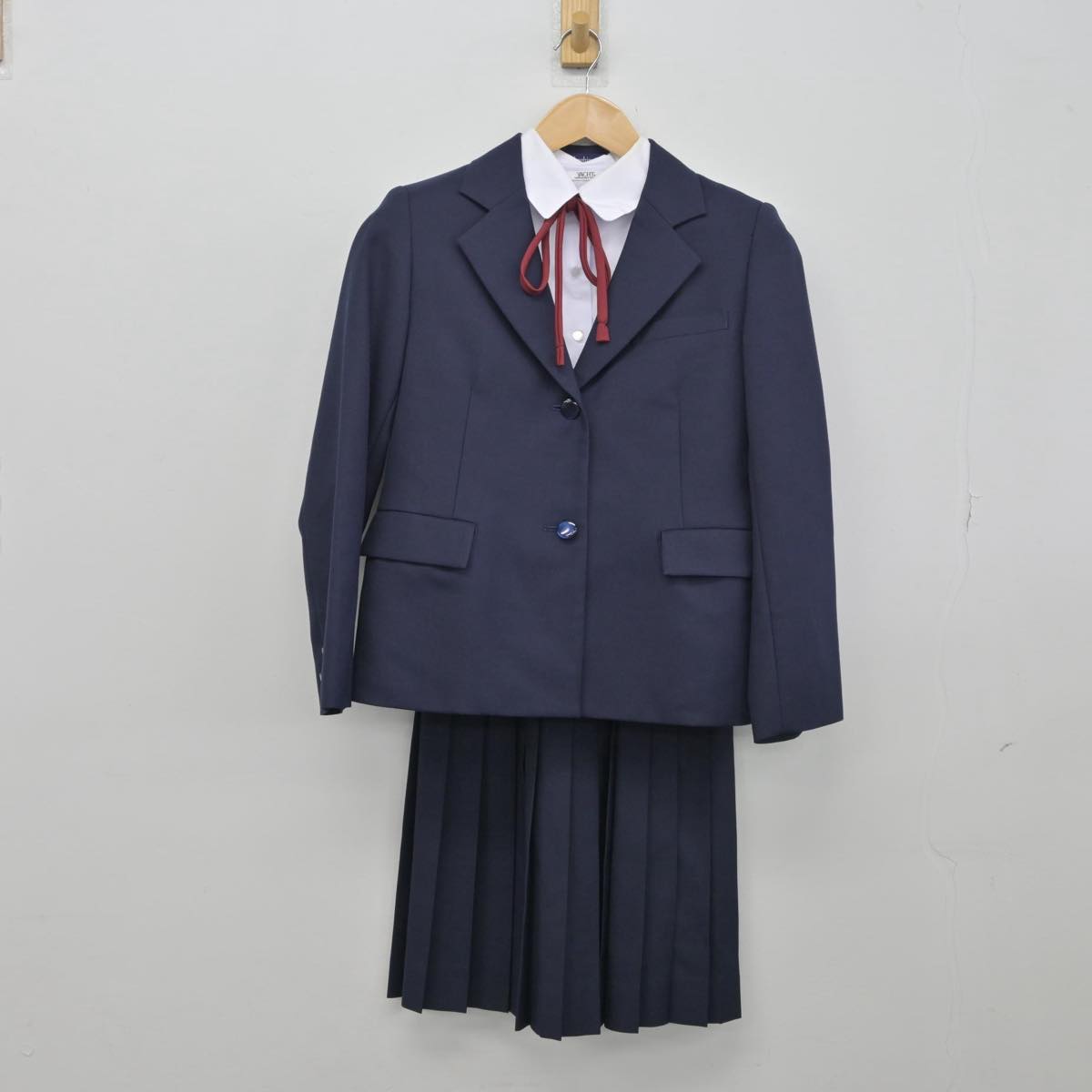 【中古】大阪府 大阪教育大学附属高等学校平野校舎 女子制服 4点（ブレザー・シャツ・スカート）sf030641