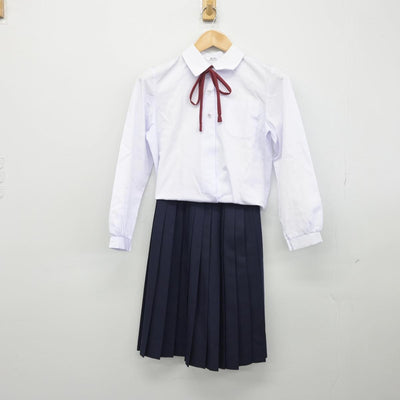 【中古】大阪府 大阪教育大学附属高等学校平野校舎 女子制服 4点（ブレザー・シャツ・スカート）sf030641